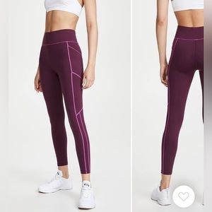 All Access Center Stage Fuschia Magenta Contrast Legging with Pockets Small